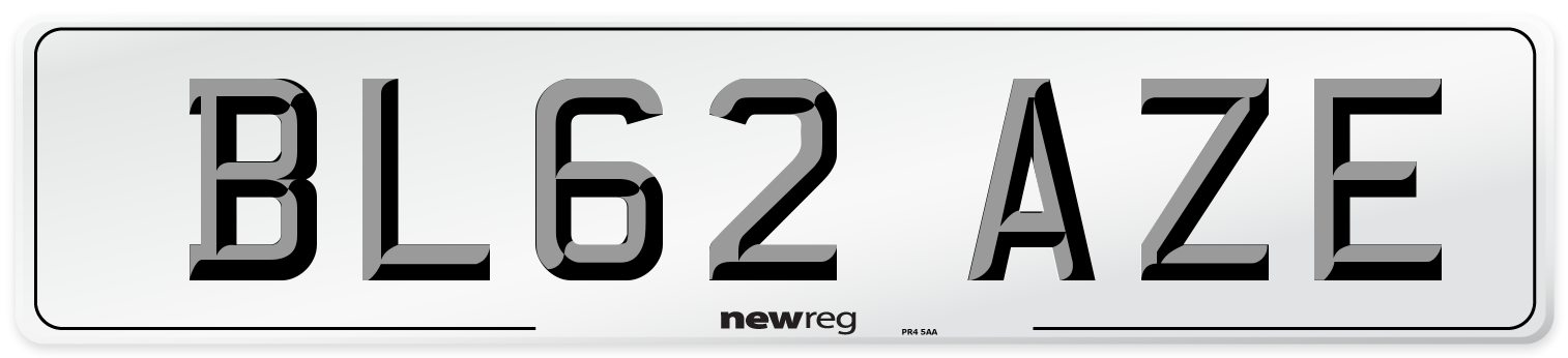 BL62 AZE Number Plate from New Reg